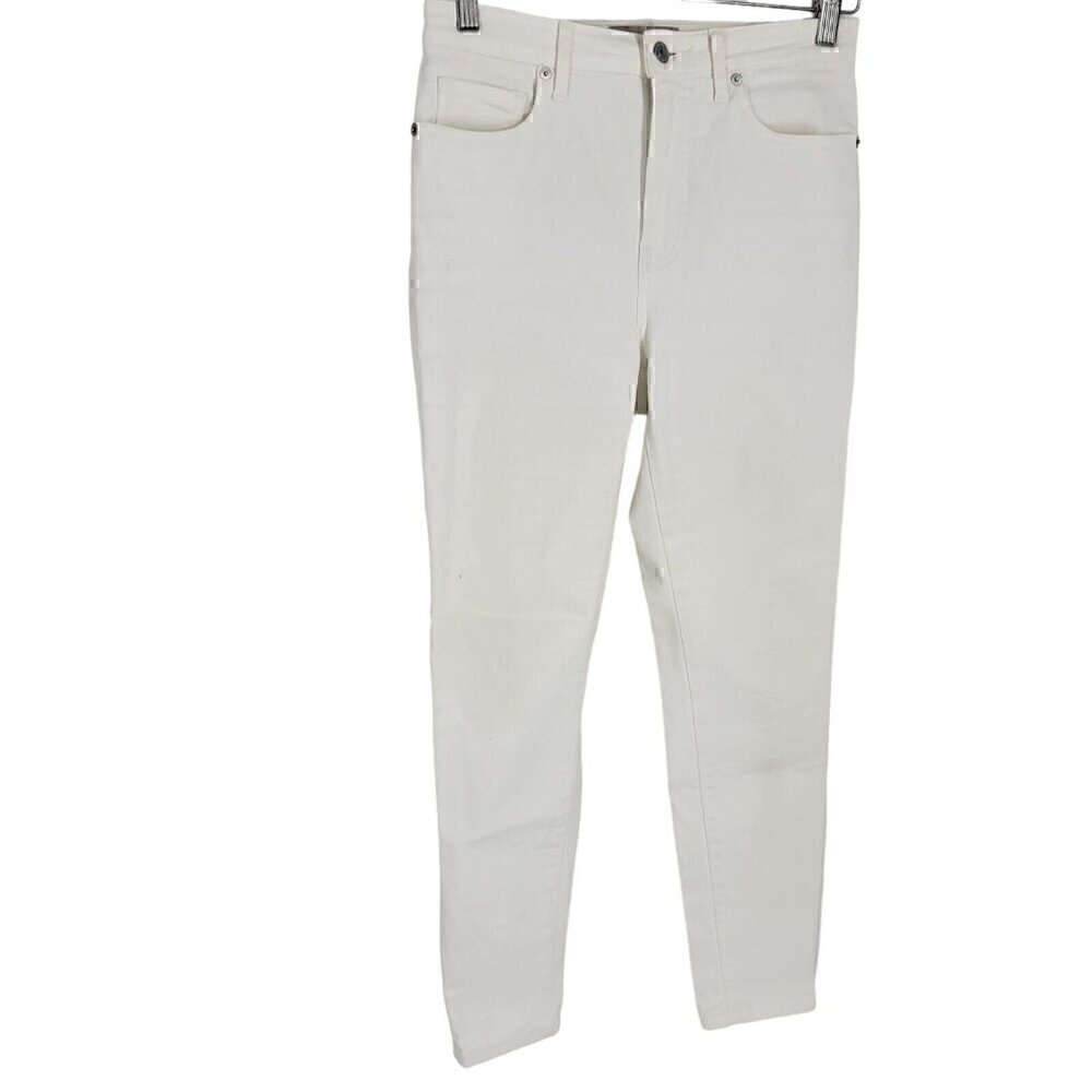 Everlane Women's Size 4/27 Crop White Curvy High Rise Skinny Jeans